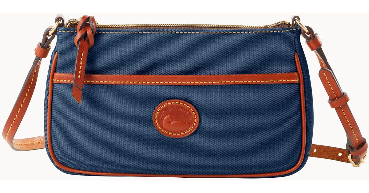 Dooney & Bourke Synthetic Nylon Lola Pouchette Crossbody in Navy (Blue