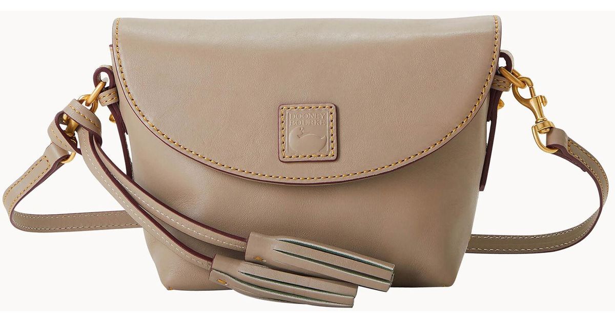 Dooney & Bourke Florentine Crossbody Saddle Bag in Gray Lyst