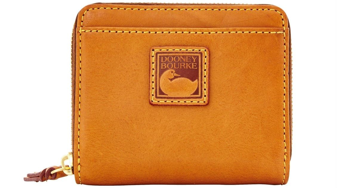 Dooney ' Bourke Florentine Small Zip Around Wallet Literacy Basics