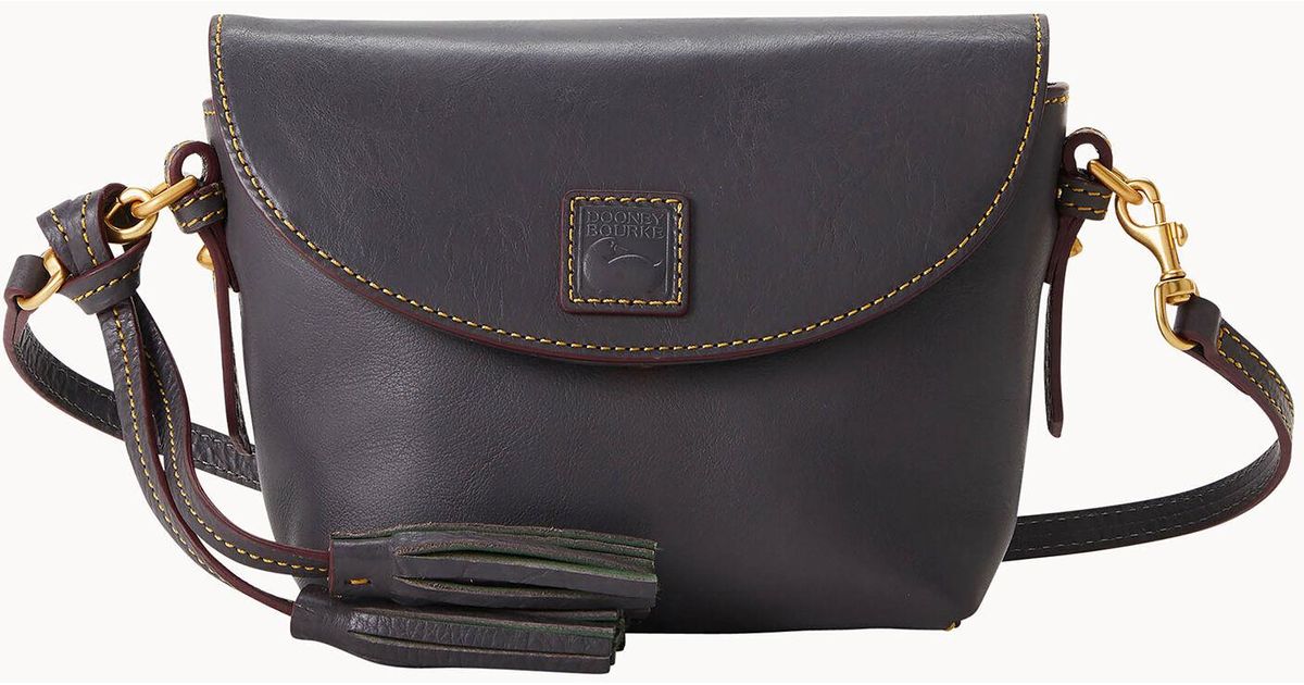 Dooney & Bourke Florentine Crossbody Saddle Bag in Black Lyst