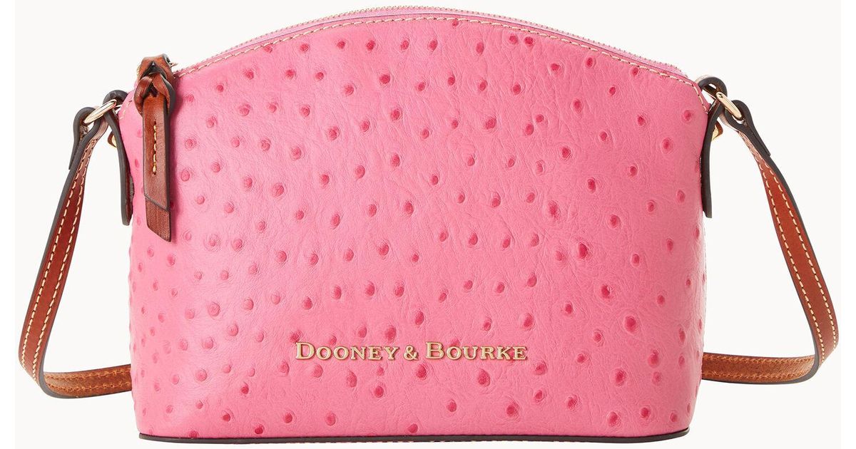 Dooney & Bourke Ostrich Ruby Crossbody in Pink Lyst