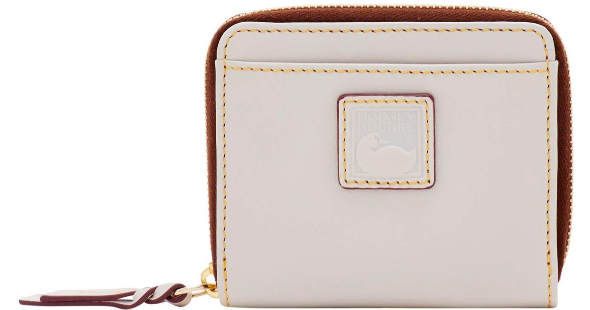 Dooney & Bourke Leather Florentine Small Zip Around Wallet Lyst