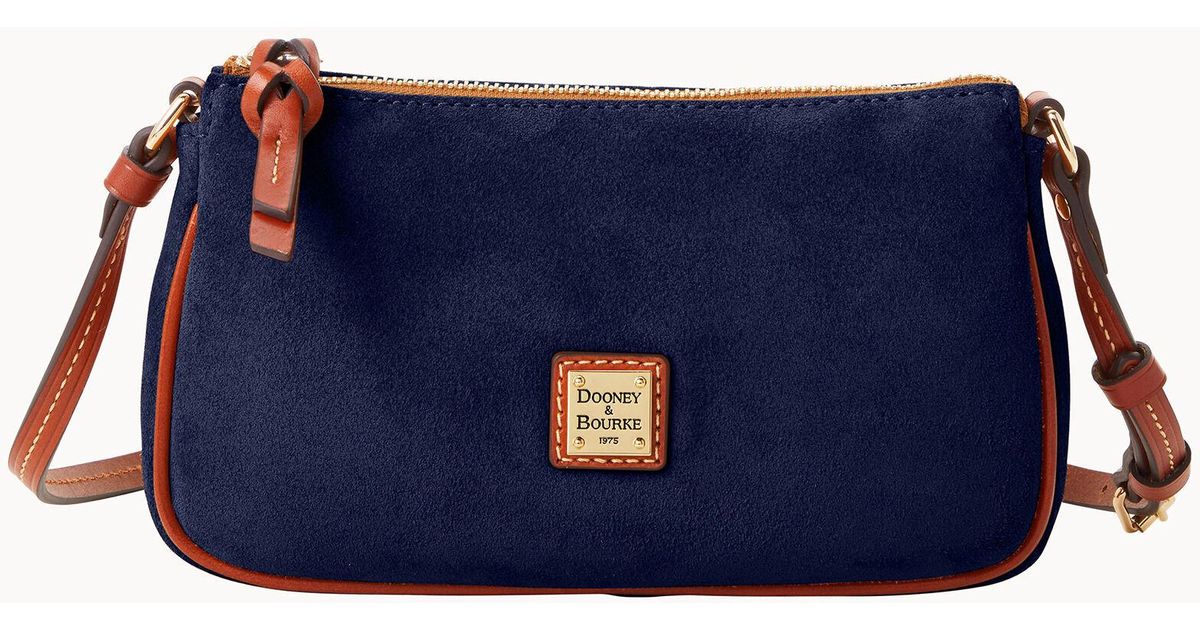 Dooney & Bourke Suede Lexi Crossbody in Blue Lyst