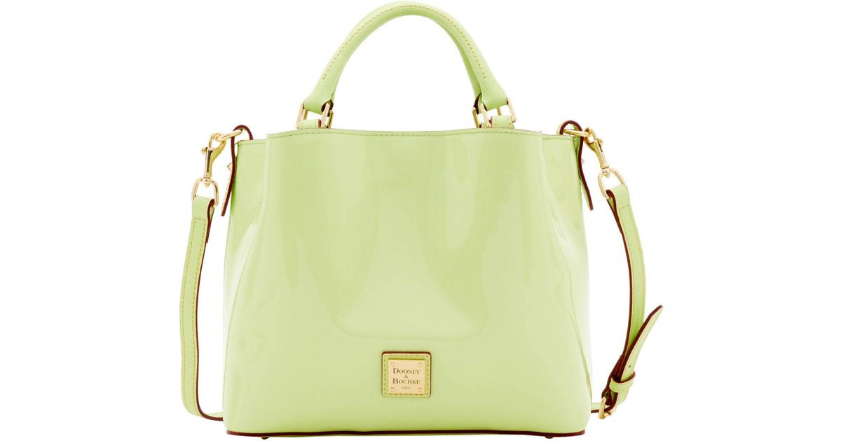dooney & bourke patent small brenna satchel