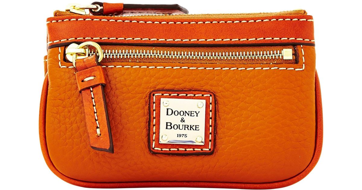 Dooney & Bourke Leather Pebble Grain Small Coin Case Lyst