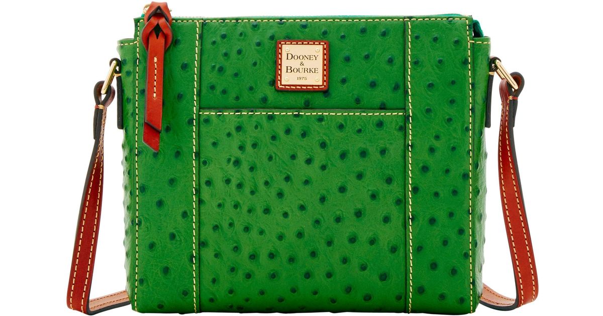 Dooney /& Bourke Ostrich Lexington Crossbody Shoulder Bag