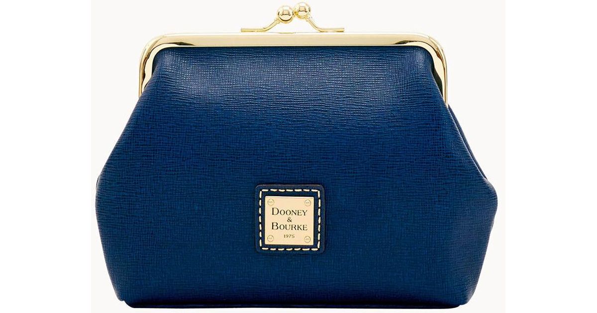 Dooney & Bourke Saffiano Large Framed Purse in Blue Lyst