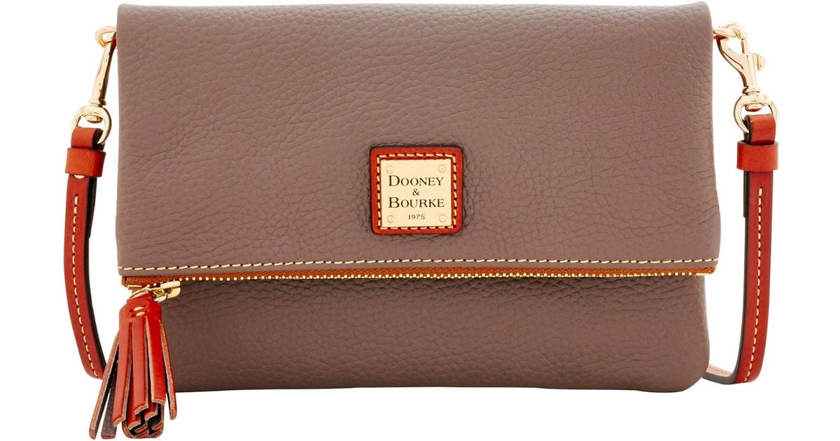 Dooney & Bourke Pebble Grain Foldover Zip Crossbody Lyst
