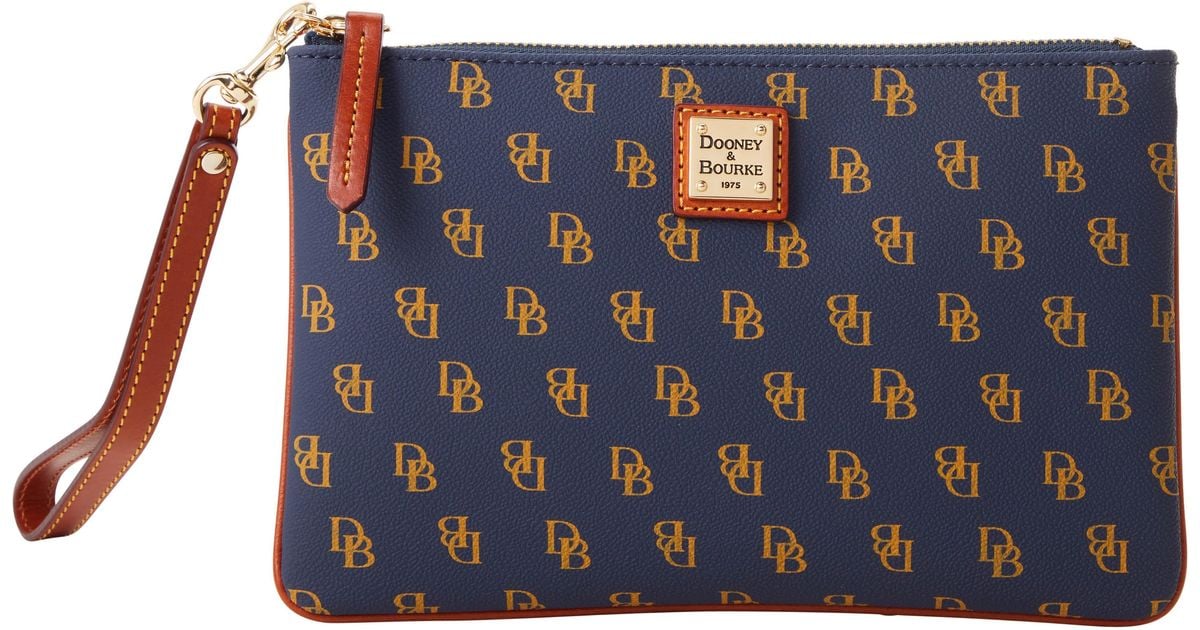 Dooney & Bourke Cotton Gretta Large Wristlet in Navy (Blue) Lyst