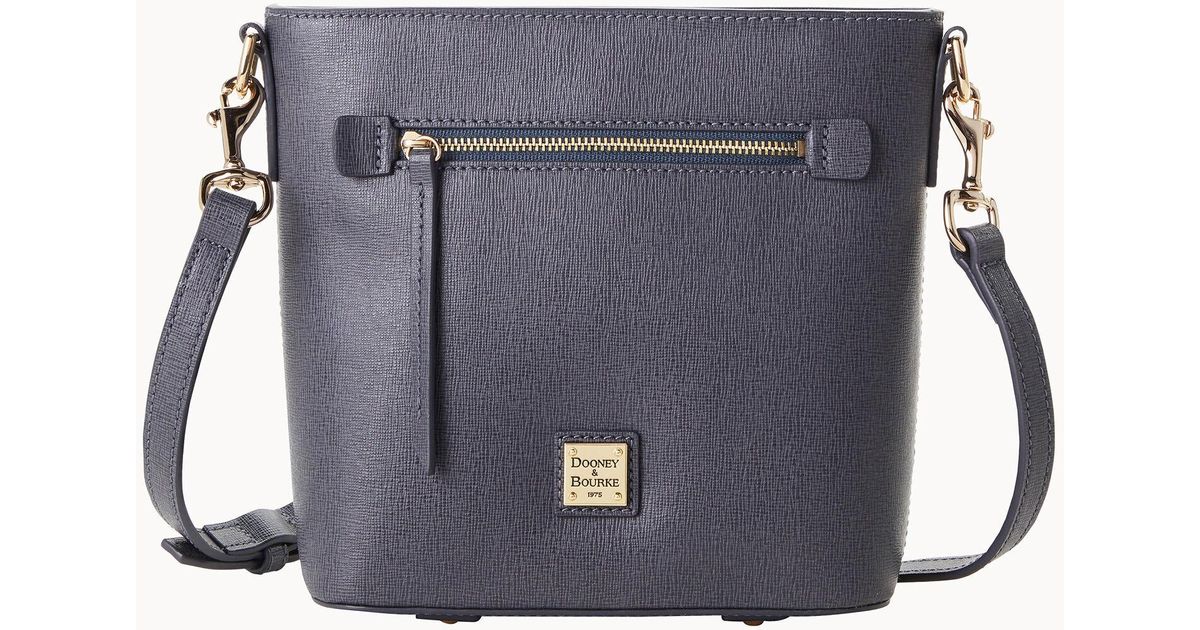 Dooney & Bourke Saffiano Small Zip Crossbody in Gray Lyst