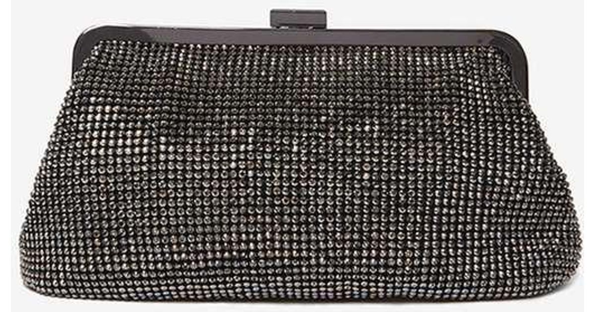 pewter grey clutch bag