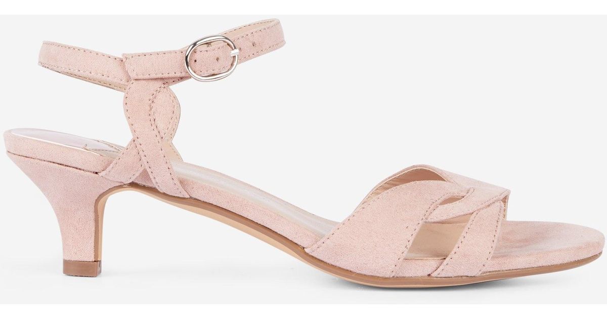 pink kitten heels wide fit