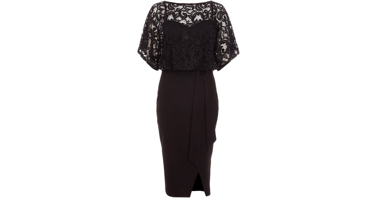quiz lace batwing dress