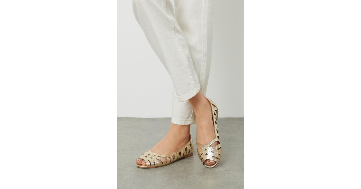 Dorothy perkins peep toe cheap flats