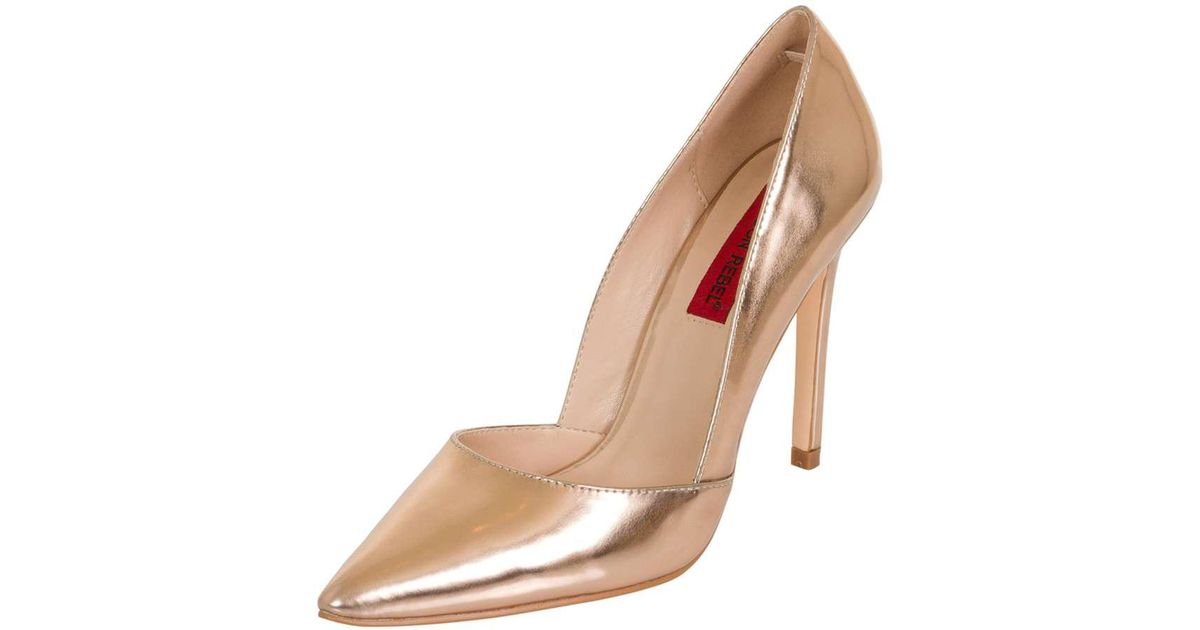 rose gold court shoes