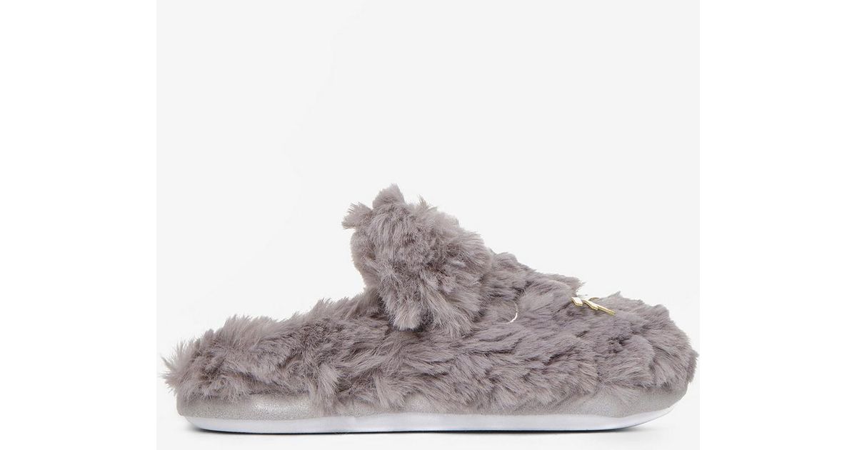 fluffy mule slippers