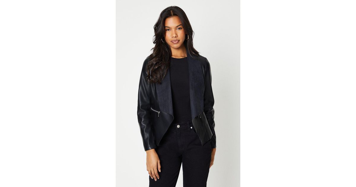 Dorothy perkins black waterfall cheap jacket