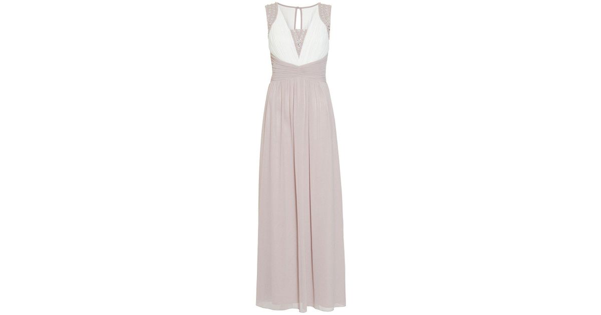quiz chiffon embellished maxi dress