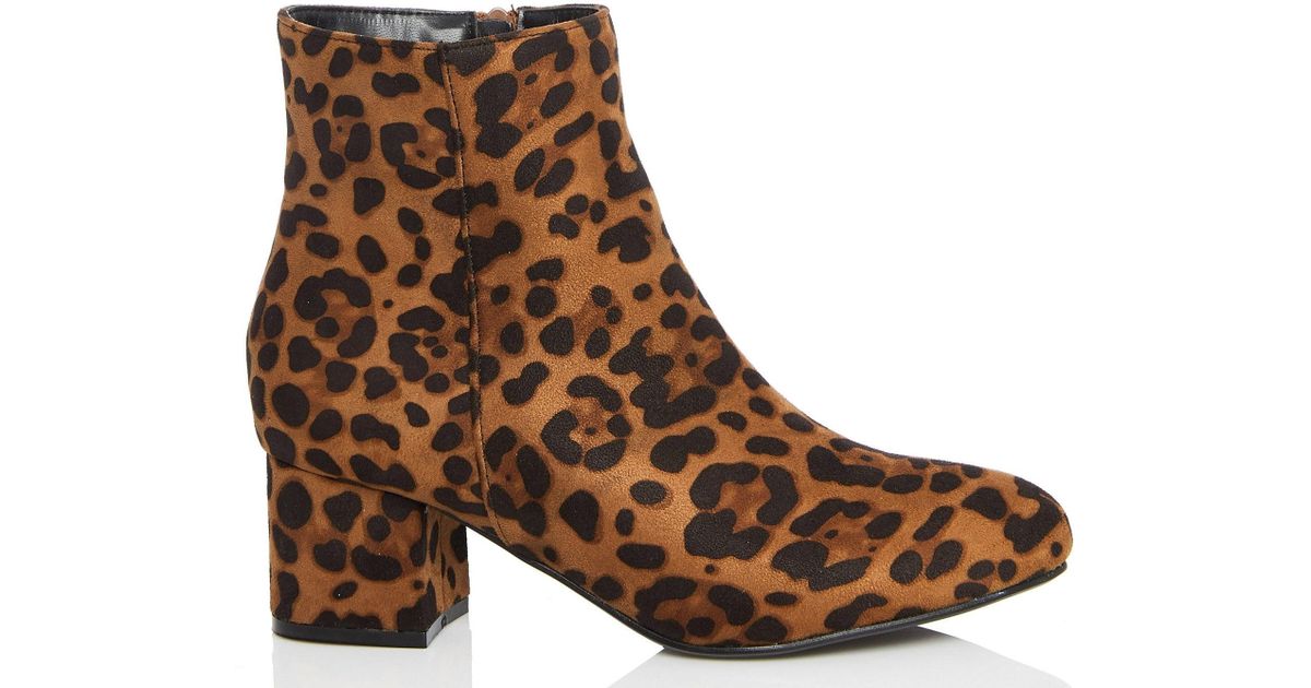 black leopard print boots
