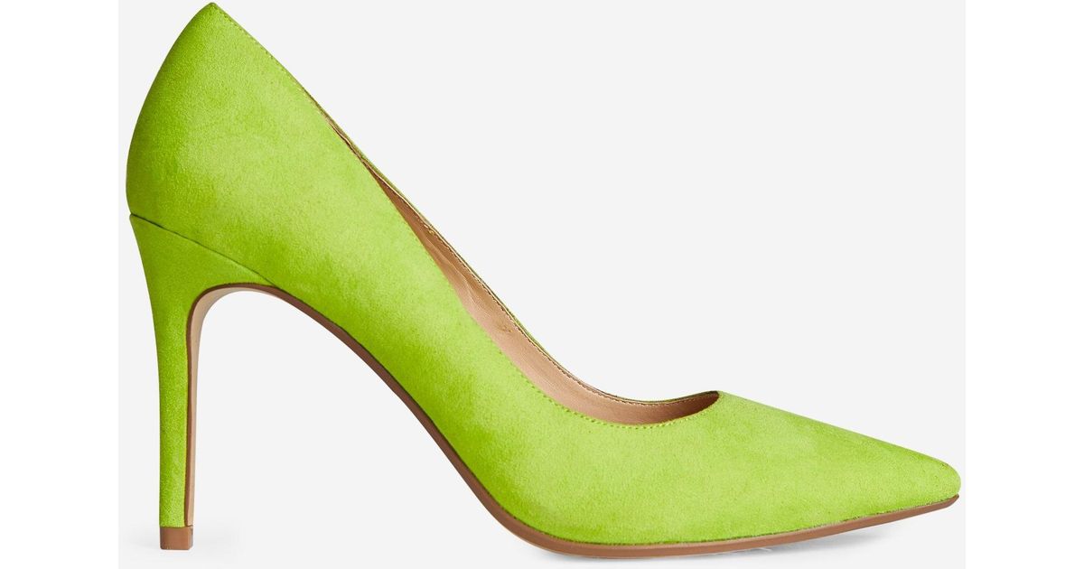 lime green wide fit shoes