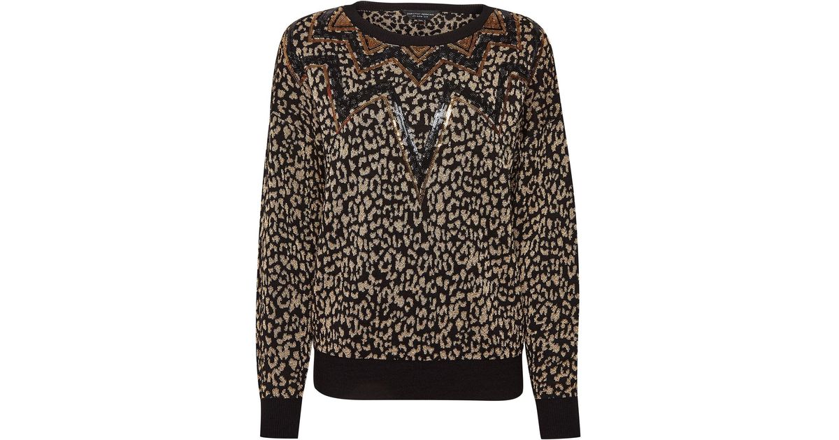 multi coloured sequin jumper