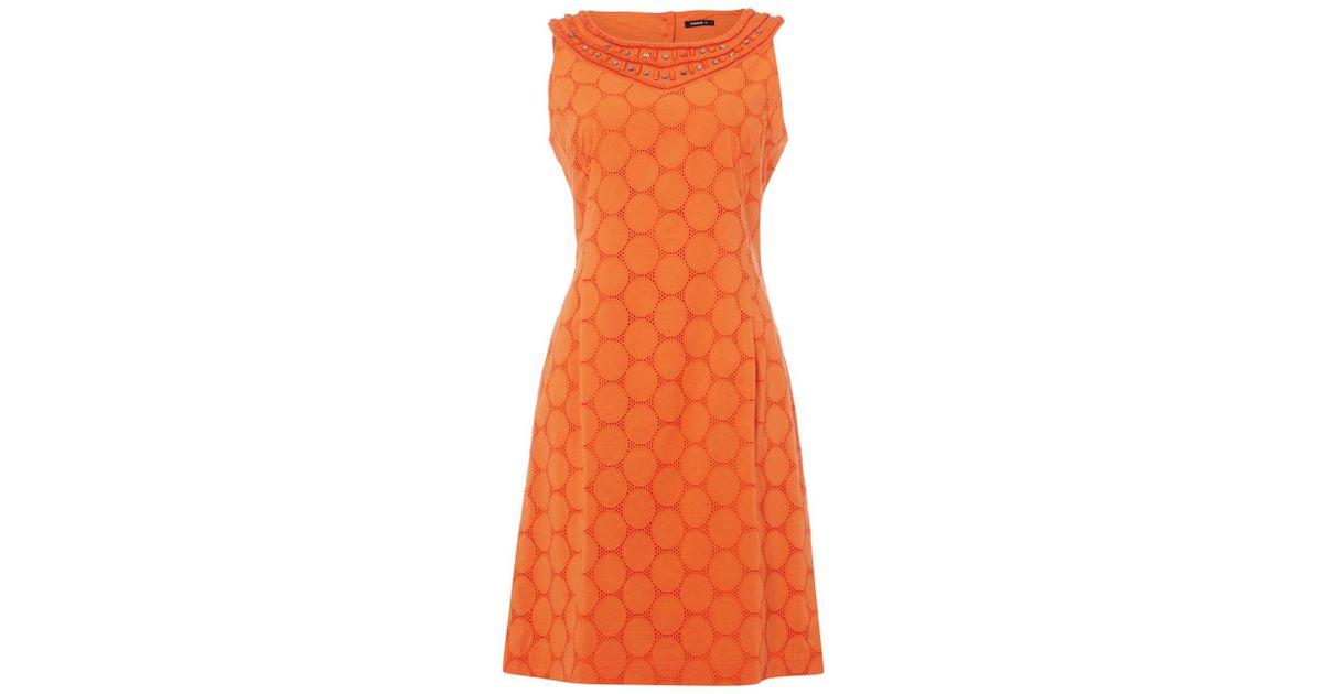 roman orange dress