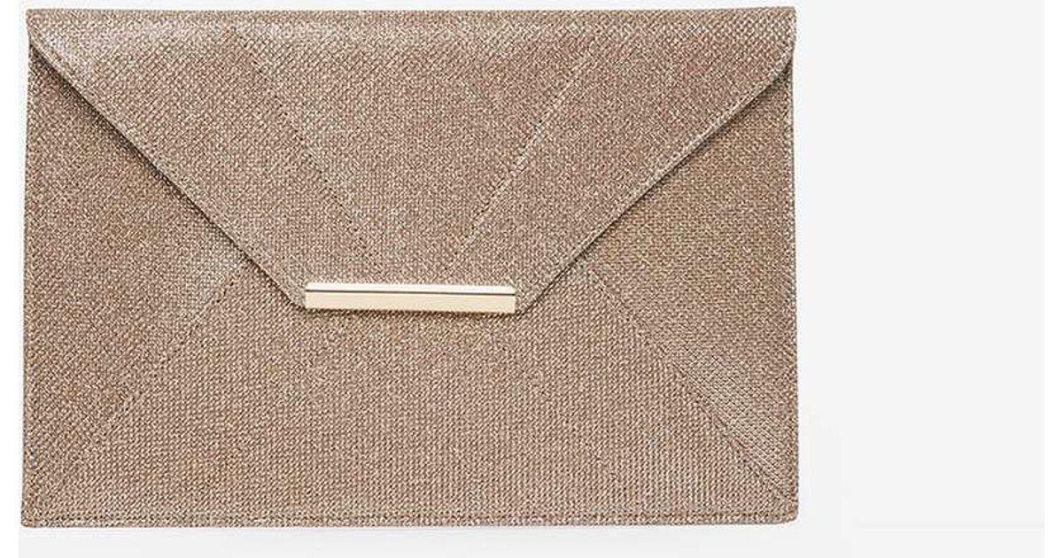 dorothy perkins gold clutch