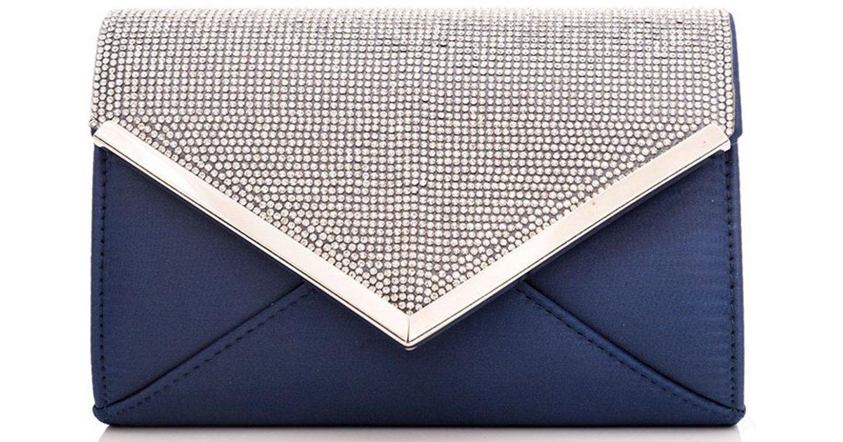 navy and silver handbags
