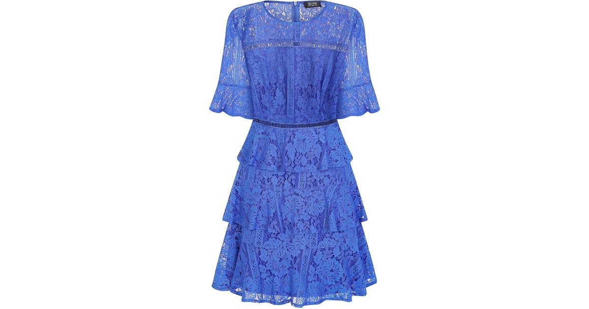 cobalt lace dress