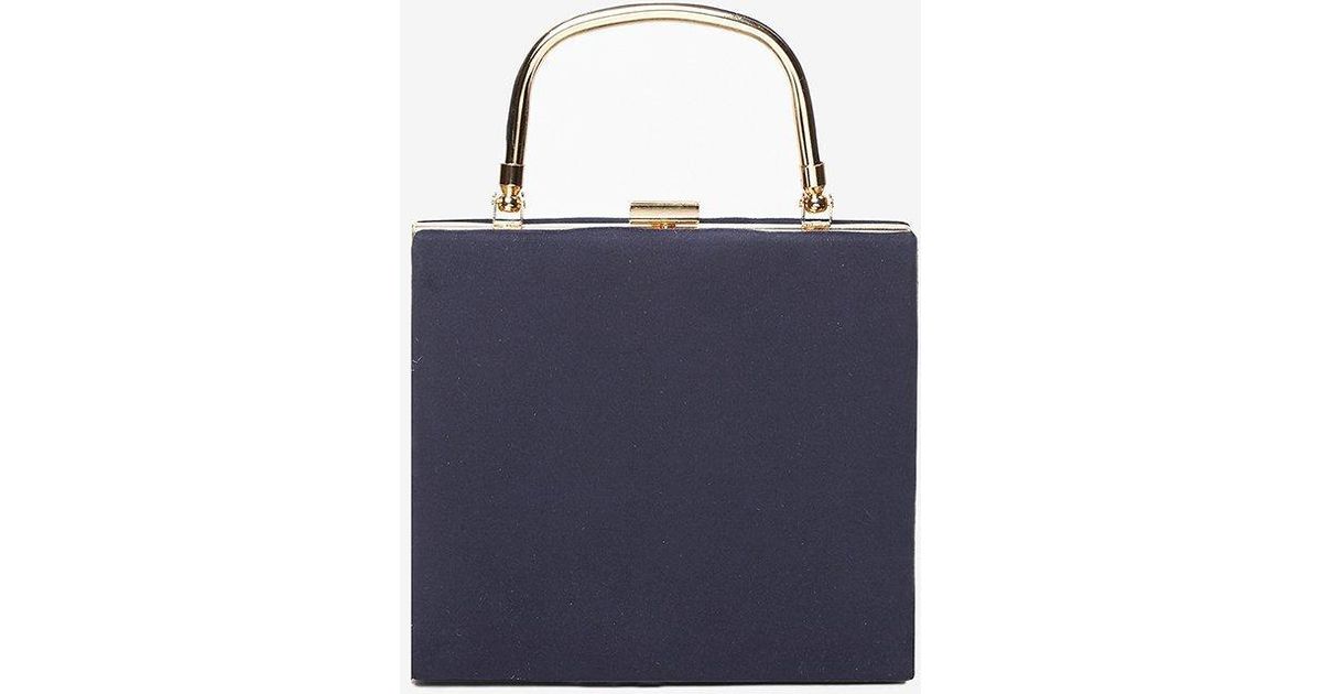 dorothy perkins navy clutch bag