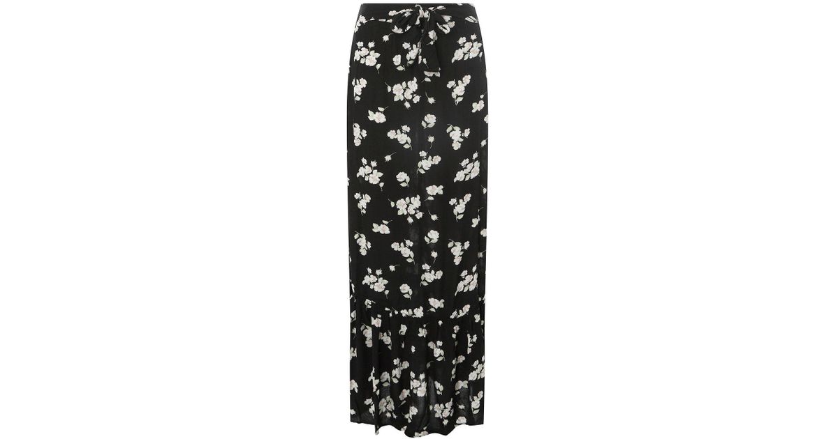 ditsy print maxi skirt