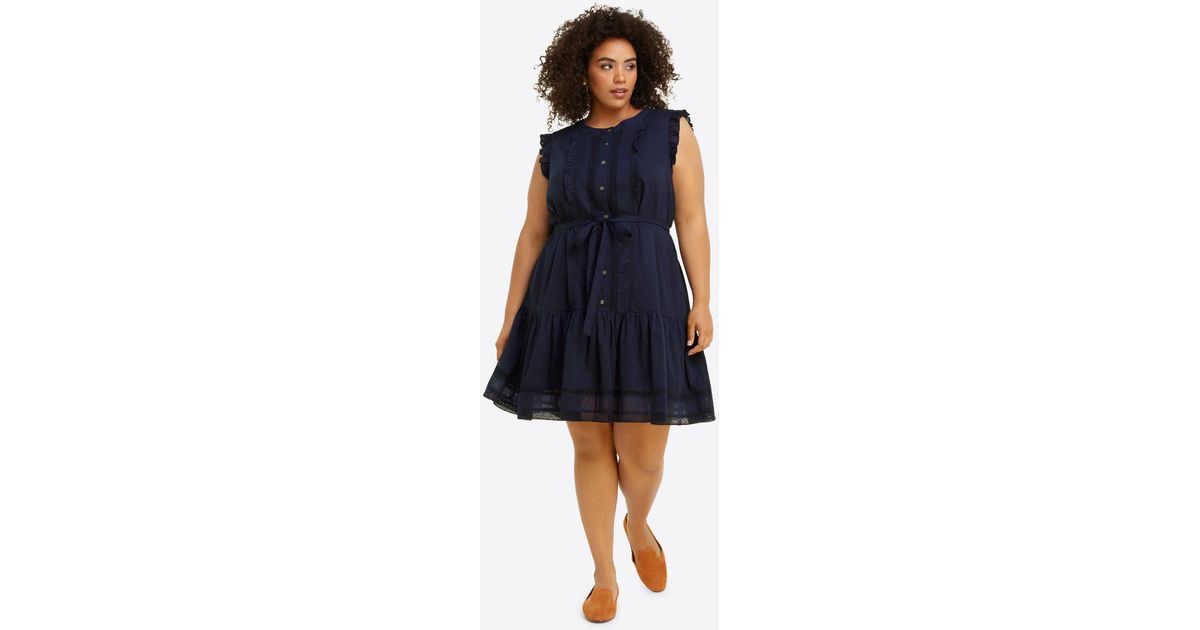 Draper James Cotton Popover Dress In 