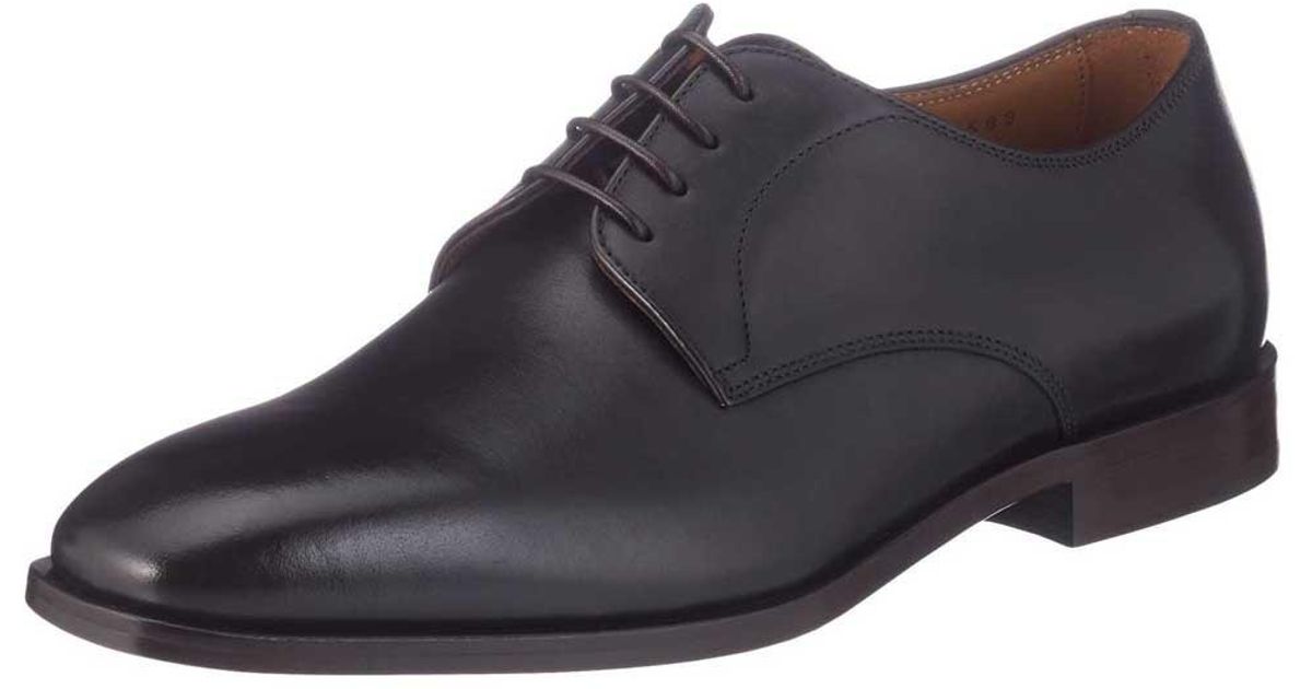 BOSS by HUGO BOSS Leather Lisbon Shoes in Dark Brown (Brown) for Men | Lyst
