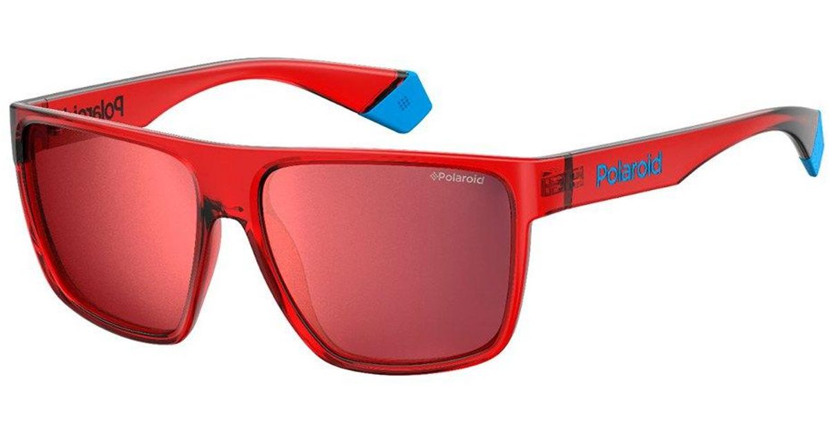 Polaroid 6076-s-c9a-60 Sunglasses in Red for Men | Lyst