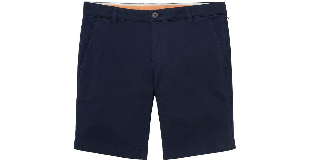 Tom Tailor Slim Soft Chino Shorts Man in Blue for Men | Lyst