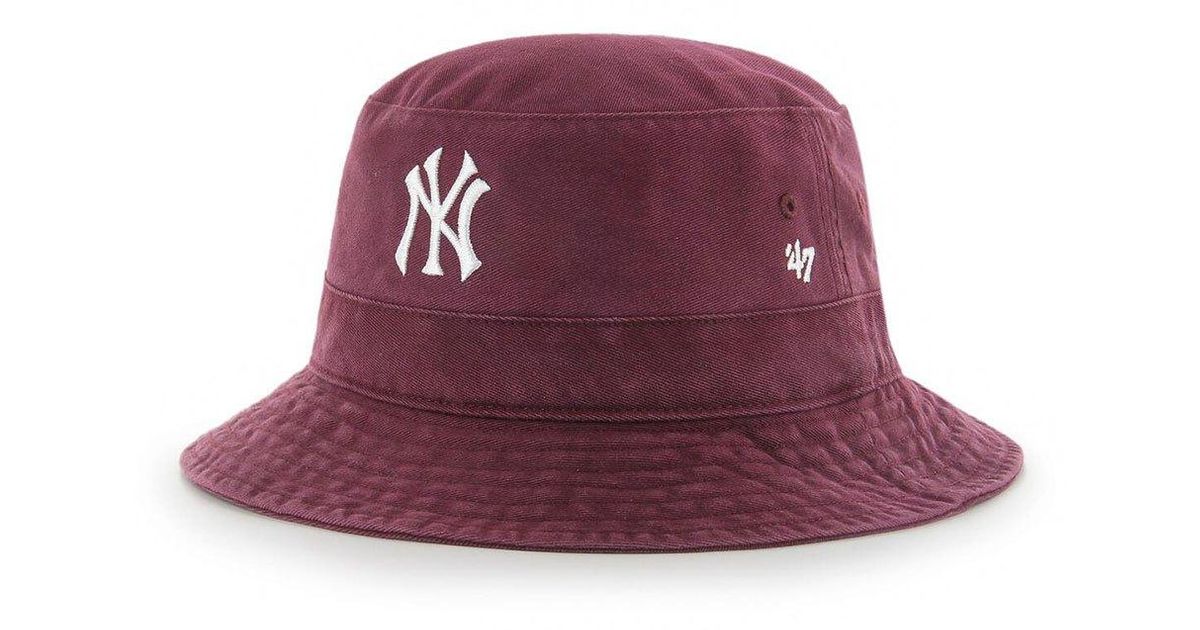 '47 Mlb New York Yankees Bucket Hat in Purple for Men Lyst