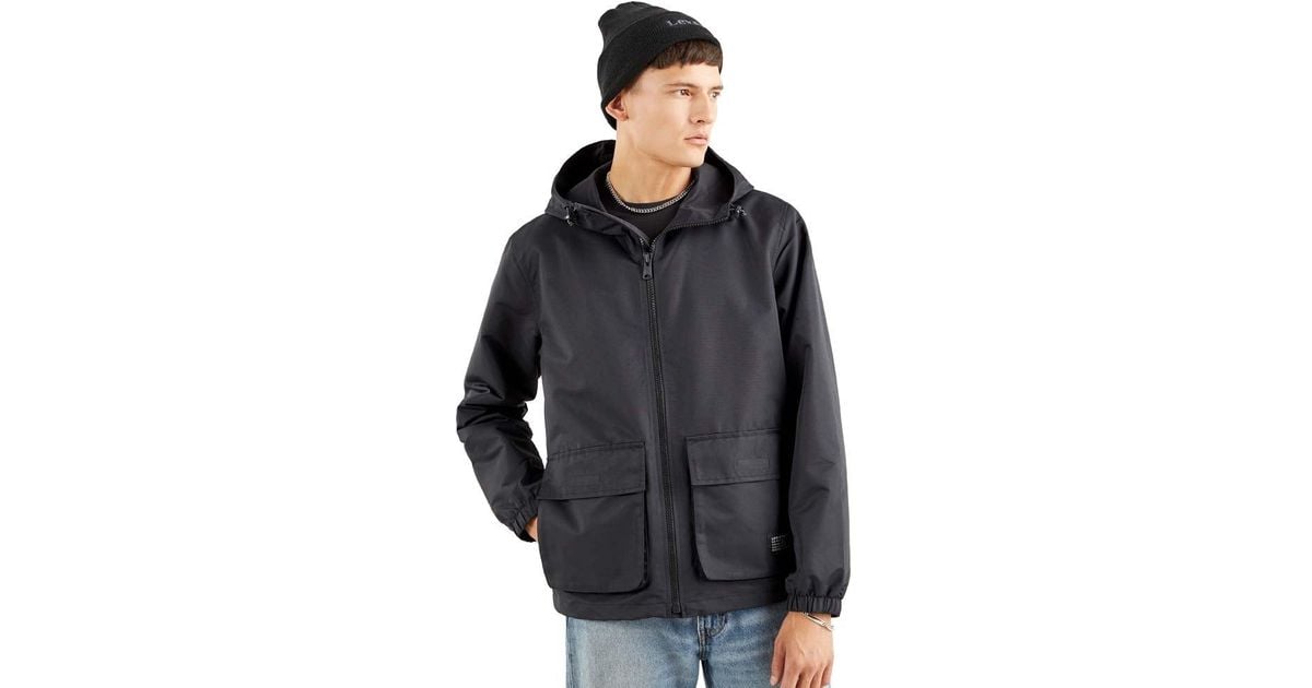 Levi's Tactical Windbreaker Jacket in Black for Men Lyst