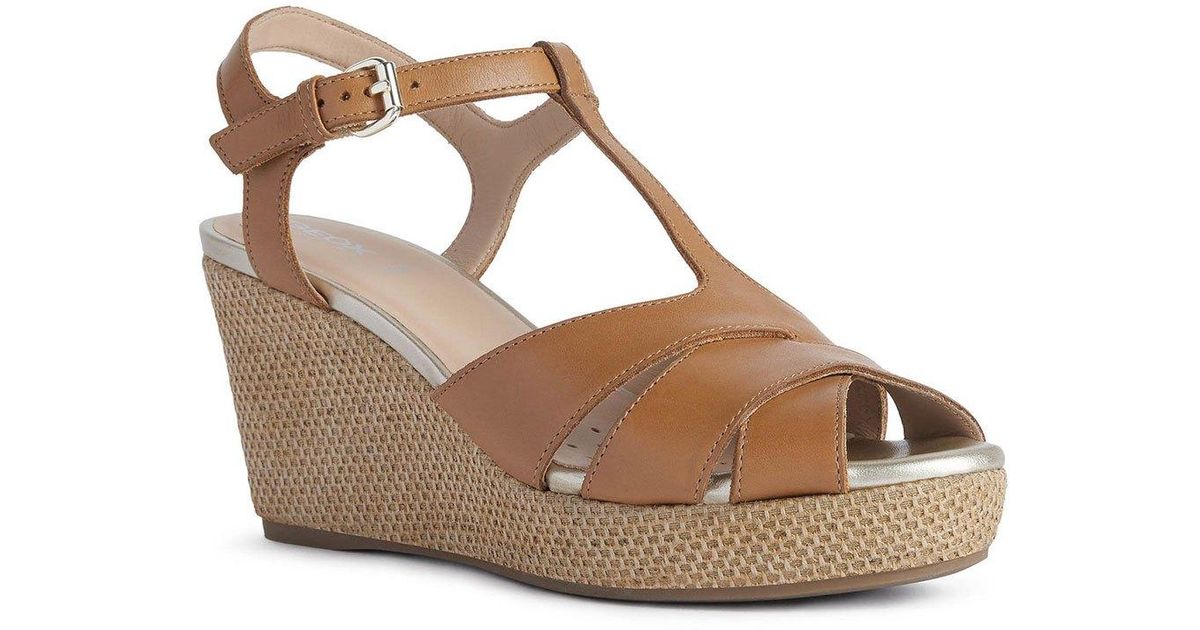 Geox Soleil Sandals in Brown | Lyst