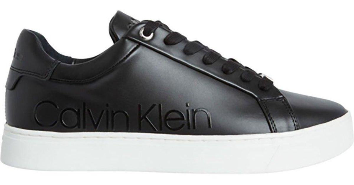 calvin klein cupsole sneaker lace up