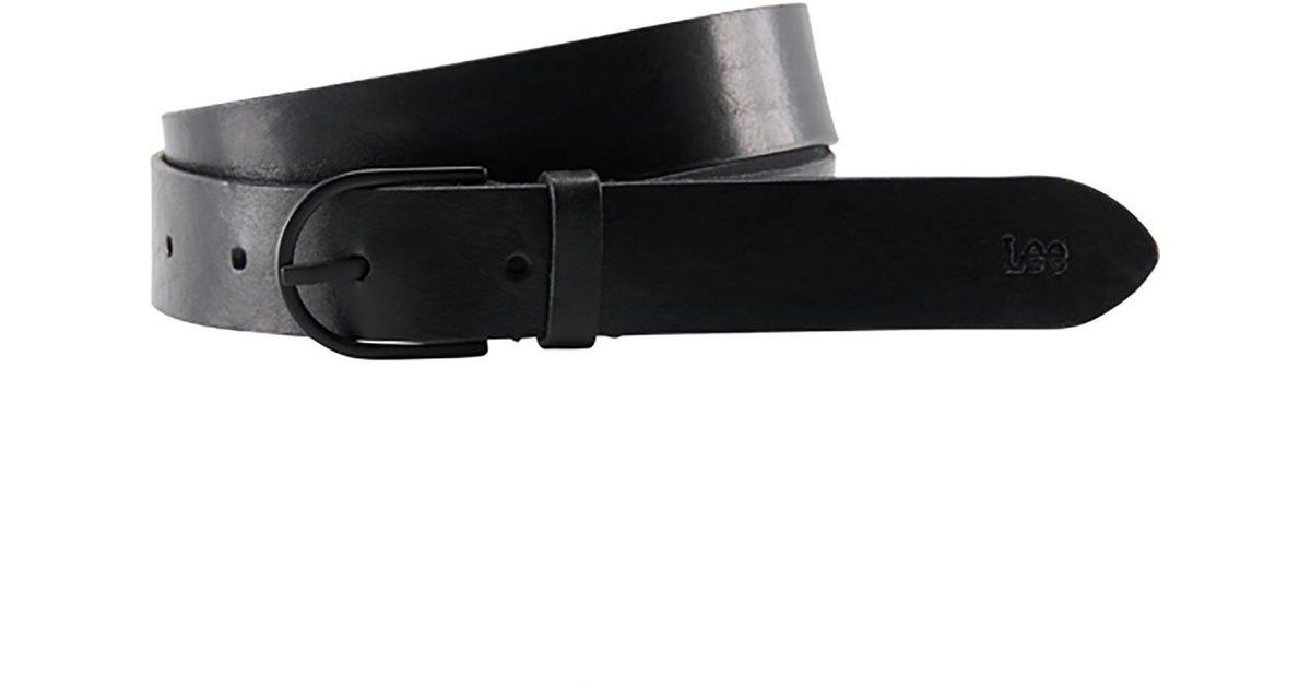Lee Jeans Leather Core Belt in Black | Lyst