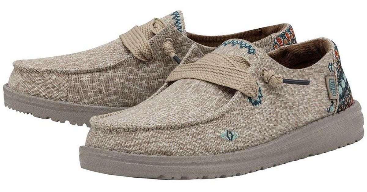 Hey Dude Wendy Flora Shoes in Gray Lyst