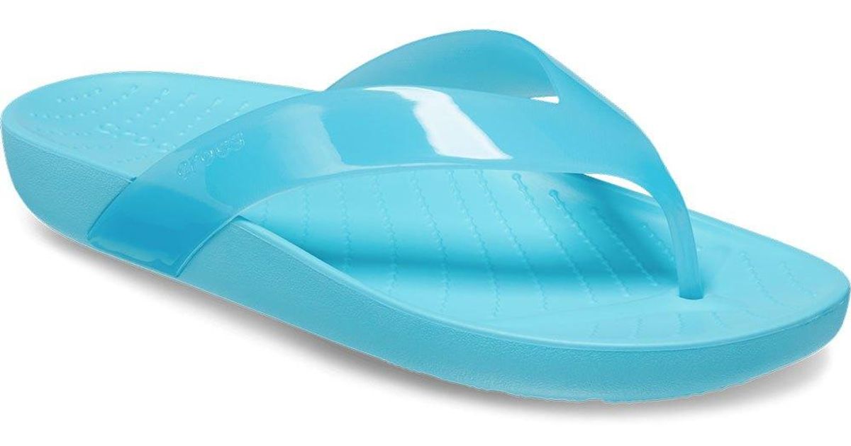 Crocs™ Splash Glossy Flip Flops Eu 34-35 Woman in Blue | Lyst