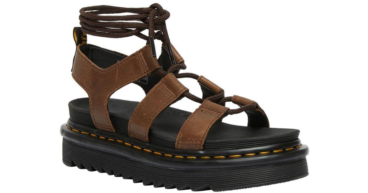 Dr. Martens Nartilla Sandals in Brown | Lyst