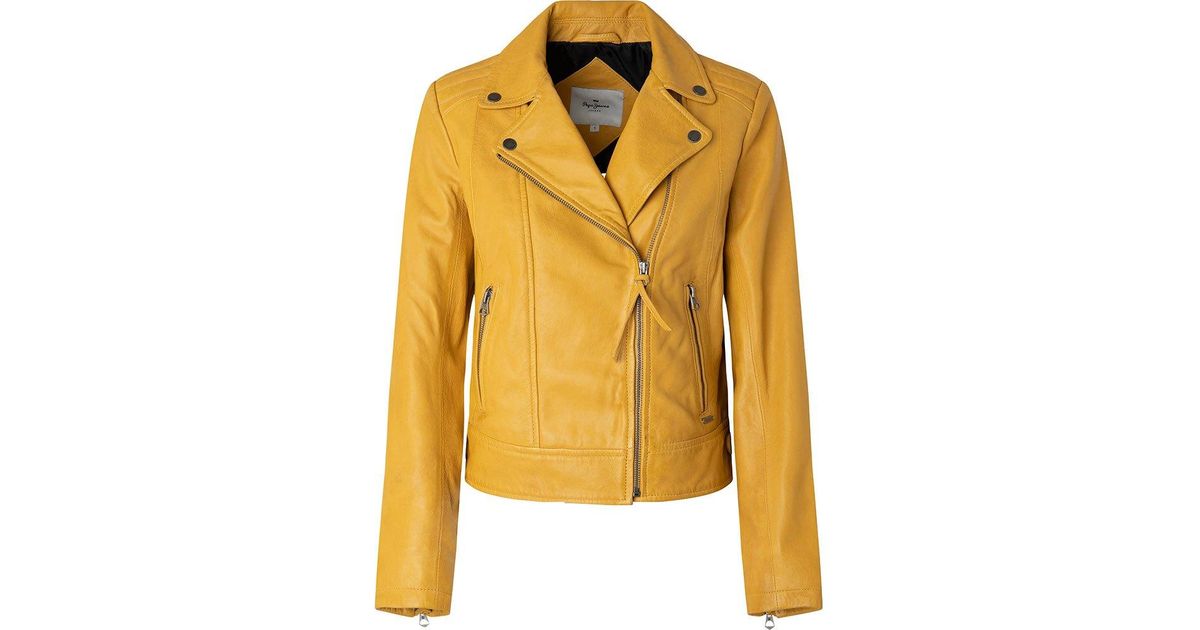 Pepe Jeans Aretha Jacket in Yellow | Lyst