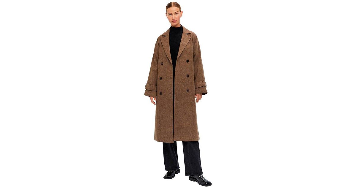 Object Keily Coat in Brown | Lyst