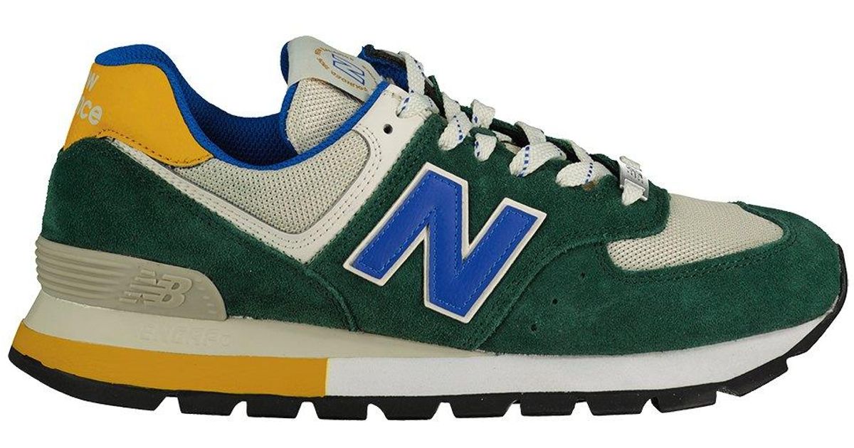 New Balance 574 Trainers in Blue for Men | Lyst