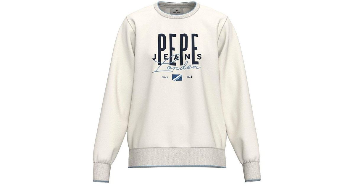 Pepe jeans white store sweatshirt