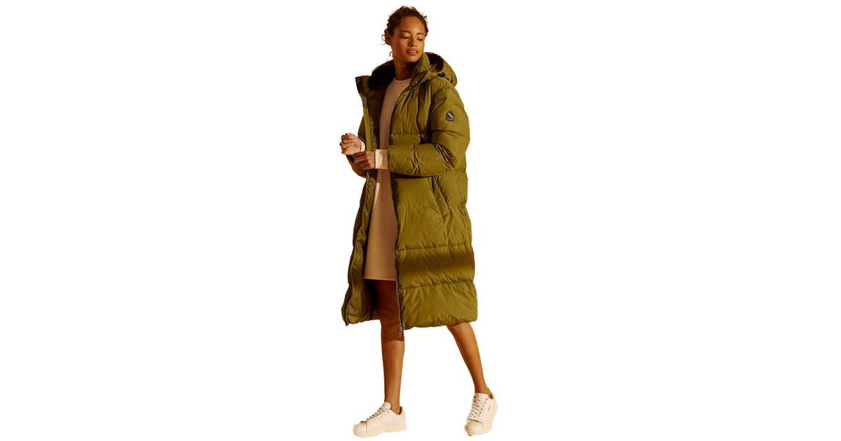 city longline down puffer coat