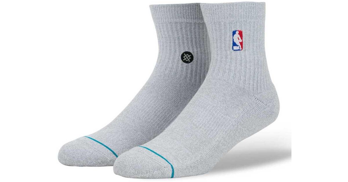 Stance Nba Logoman Quarter Socks in Blue for Men Lyst