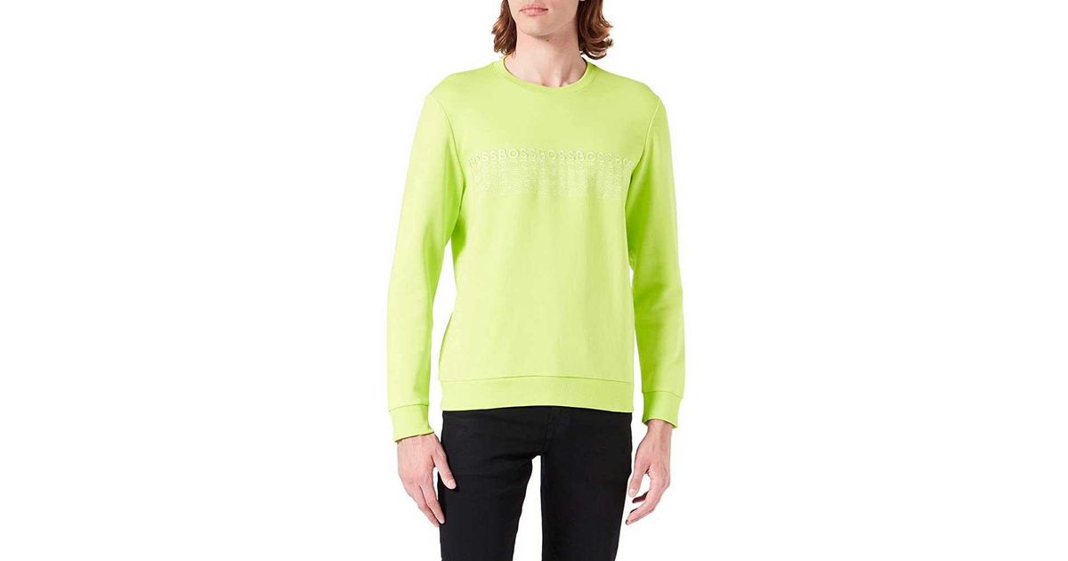 BOSS by HUGO BOSS Salbo 1 10236288 Sweatshirt in Green for Men | Lyst